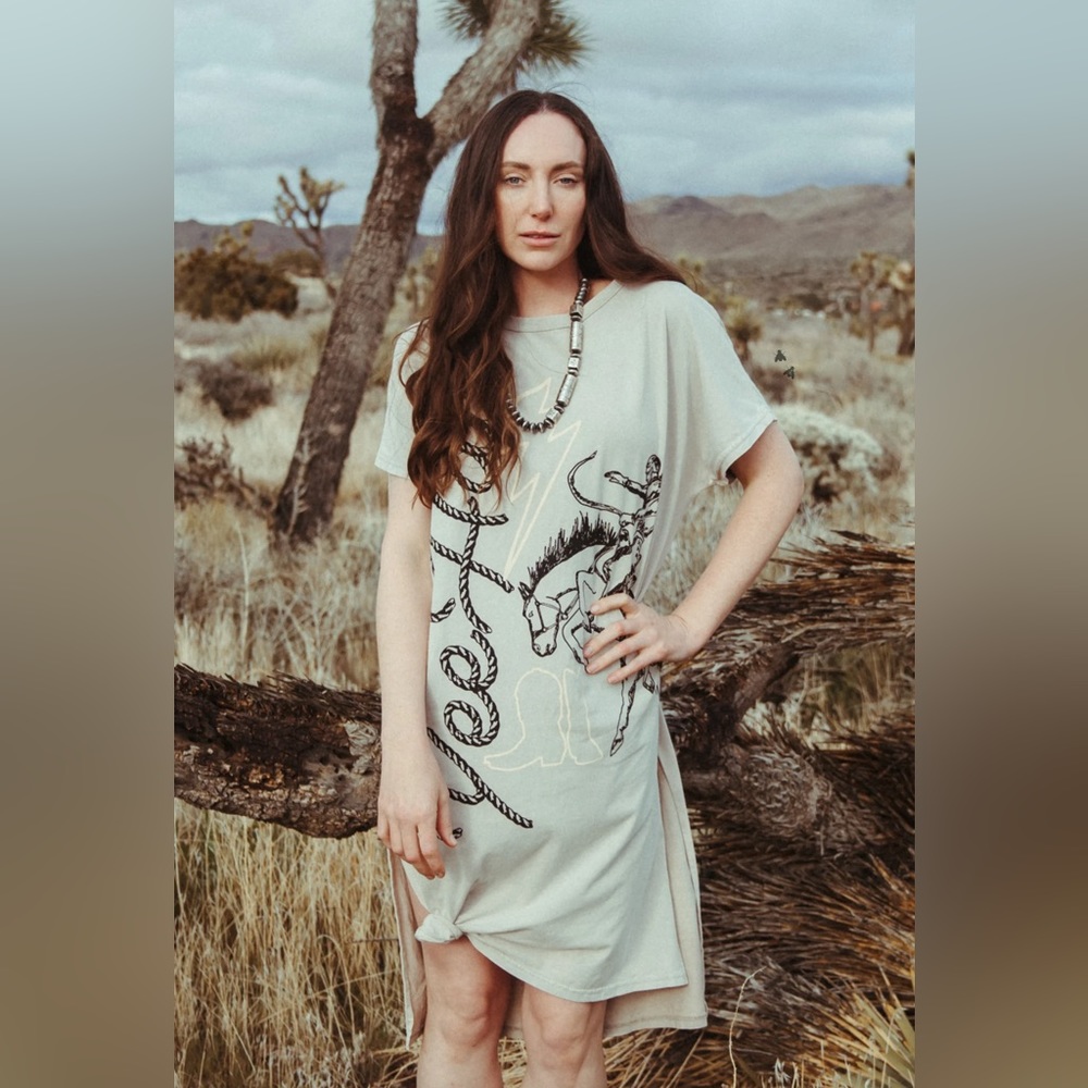 2 Fly Co. (Crazy Train) NWT Boutique Cowboy Rodeo Roper Yeehaw Dress s-3x - Picture 10 of 14